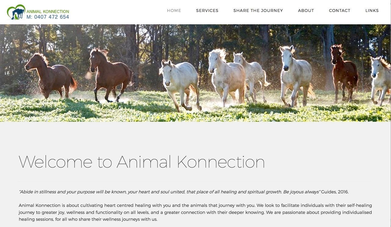 Website development for Animal Konnection Website development for Animal Konnection