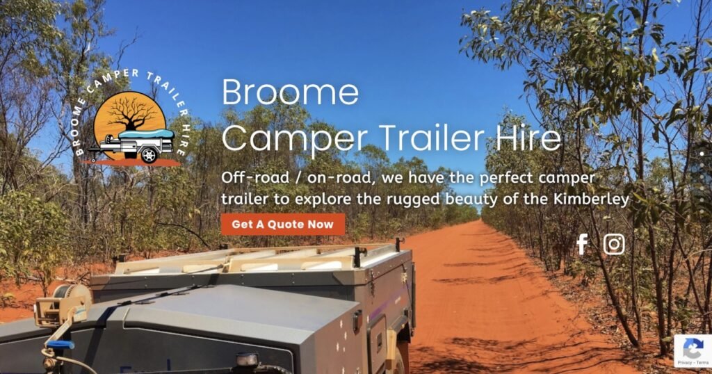 Broome Camper Trailer Hire - Landing page