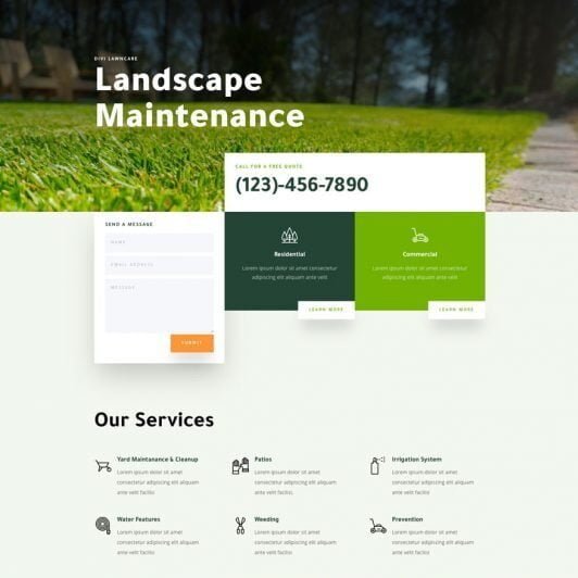 Landscape Maintenance Website