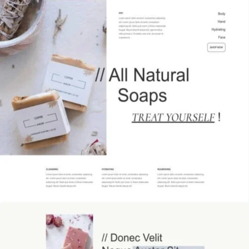 Soaps Landingpage