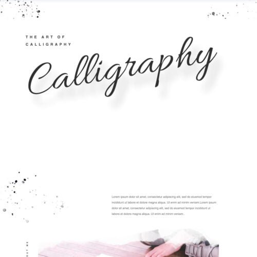 Calligrapher Layout